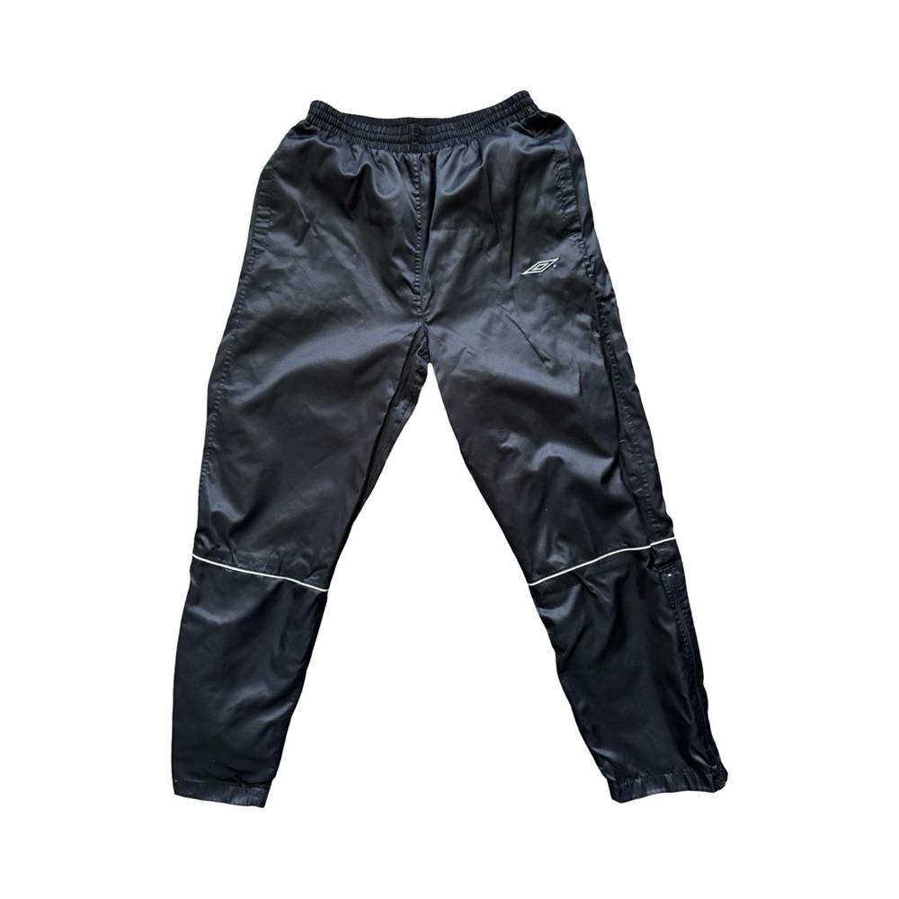 Vintage 90s Umbro Black Track Pants Snake Skin Texture